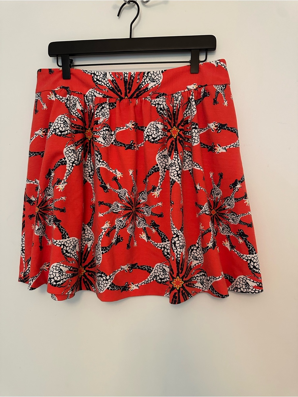 crown & ivy Red Floral Medallion Skater Skirt